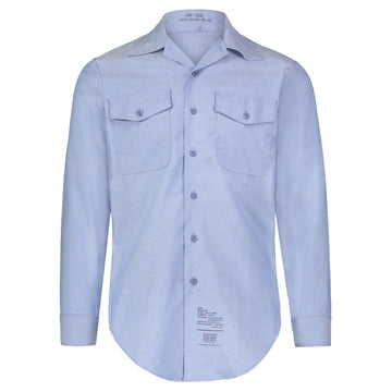 Long Sleeve Fire Retardant Chambray Shirt— Small