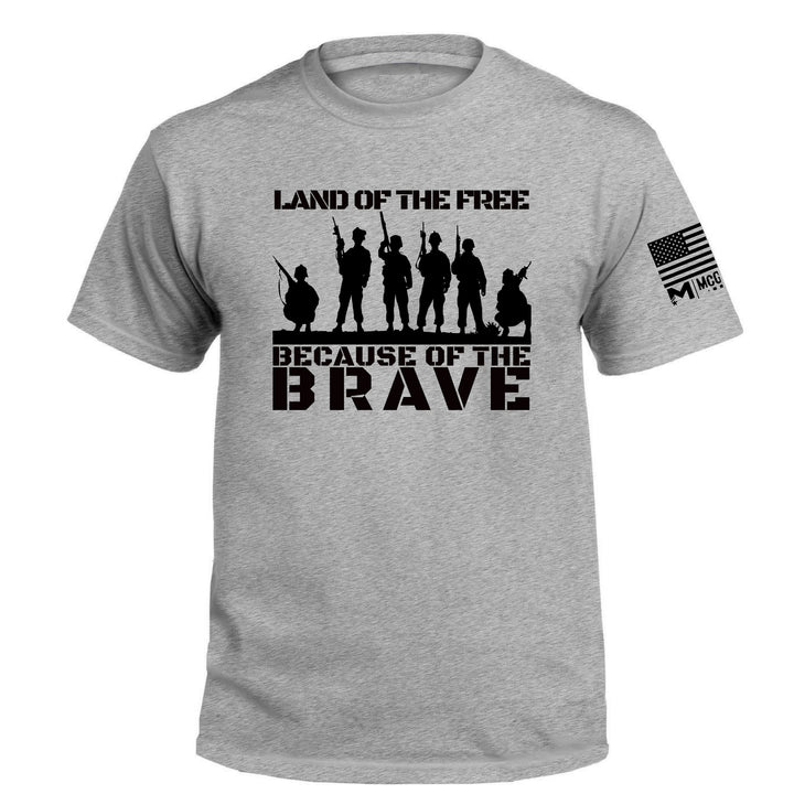 Camiseta de polialgodón con gráfico Land of The Free