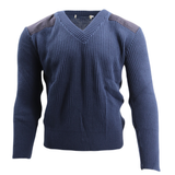 V-Neck Acrylic/Wool Commando Sweater