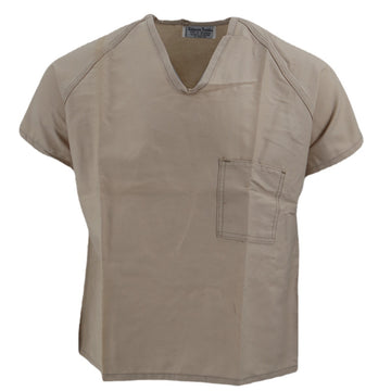 V-Neck Scrub Top— Khaki